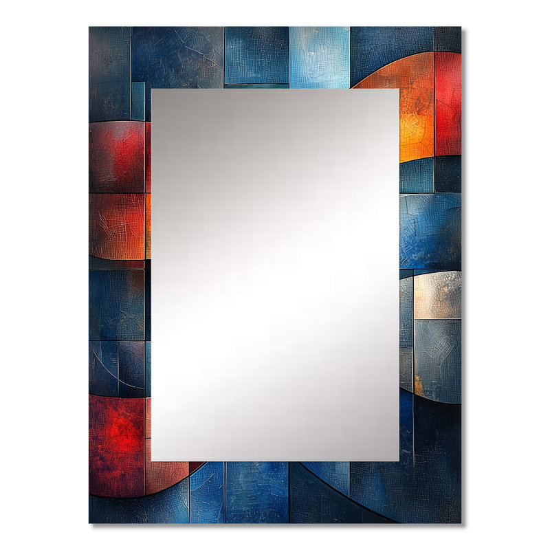 Drapeau des États-Unis «Unity In Force», miroir mural patriotiste, miroir décoratif moderne, impression d'art en métal