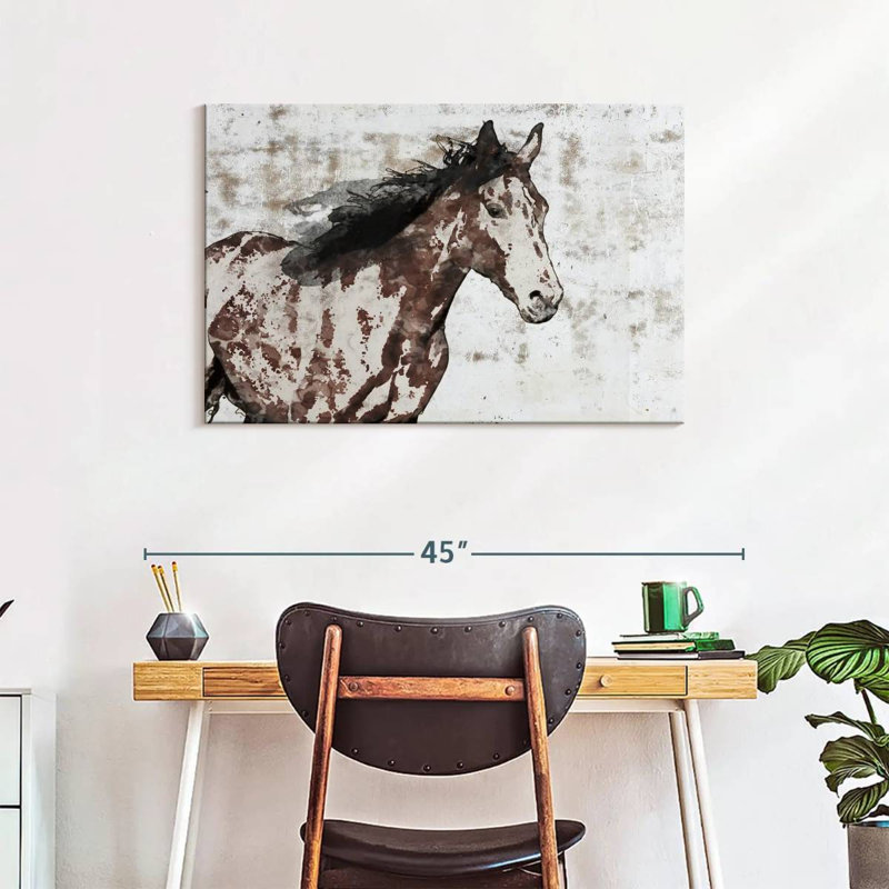 Brampt Winner Horse, 24" H x 36" W