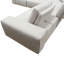 Canapé modulaire d'angle 5 places avec dossiers réglables en tissu brun clair Jazz