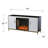 Daltaire Criss Cross Electric Fireplace TV Stand