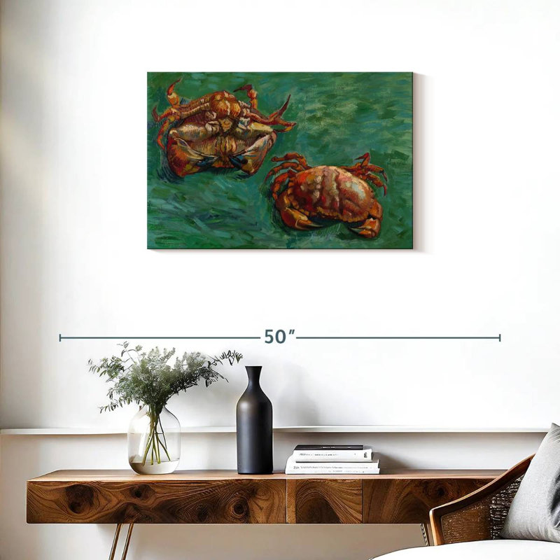 Two Crabs, 20" H x 30" W