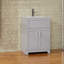 Ensemble de meuble-lavabo simple 24 po avec lavabo vasque en céramique 24 po et 2 portes