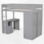 Lit mezzanine avec bureau intégré et garde-robe-1425028466-1425028467