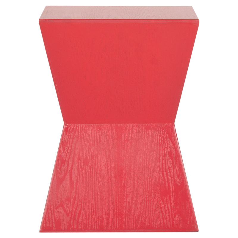 Table de bout cylindrique Hatherleigh, Rouge vif