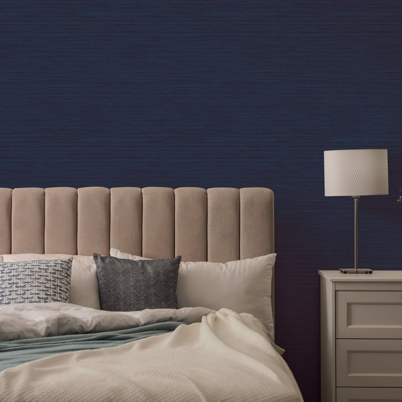Barayon 33' L x 20.5" W Textured Peel and Stick Wallpaper Roll, Ecru