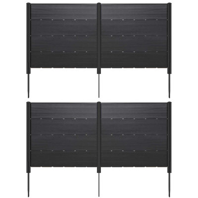 2 Pcs 48" L X 46" H Air Conditioner Fence Outdoor Privacy Fence Screen
