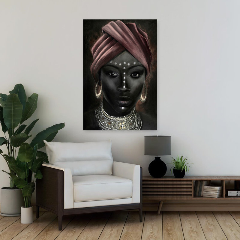 Étoile d'Afrique, art abstrait rose, H 36 po x l 24 po