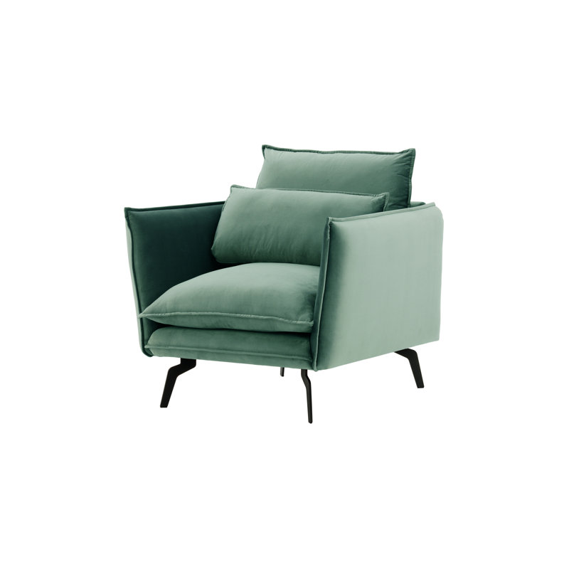 Ferrigno Upholstered Armchair, Azure