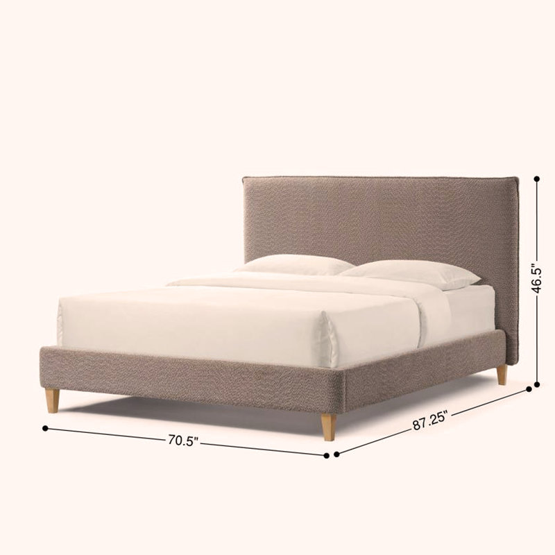 Lit plateforme tapissier Normsman Vireo