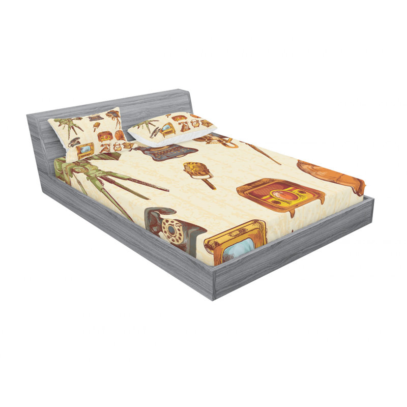 Microfiber Sheet Set, Queen Sheet Set with Fitted Sheet