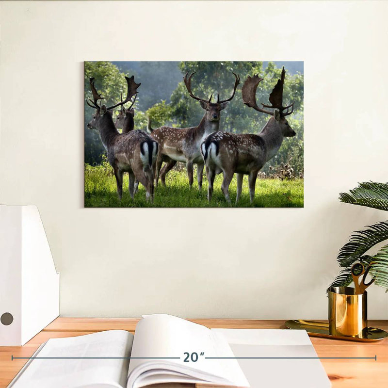 Brampt Deer Alliance, 8" H x 12" W