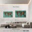 Carte en bois Aliaz turquoise-107953560
