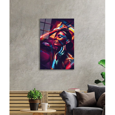 Elegant Decorative Tempered Glass Painting, 27.6 x 43.3 inches | 100% Tempered Glass, Thickness: 0.16 inches | Stunning Home Décor for Living Room, Office, or Gallery | Unique Art Piece, Durable and Stylish