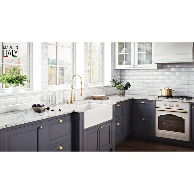 Ruvati 22 x 20 inch epiGranite Drop-in Topmount Granite Composite Quartz Single Bowl Wet Bar Prep Sink - Arctic White Matte -