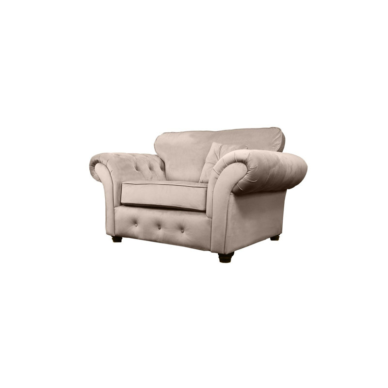 Lila Velvet Chesterfield Chair, Mink