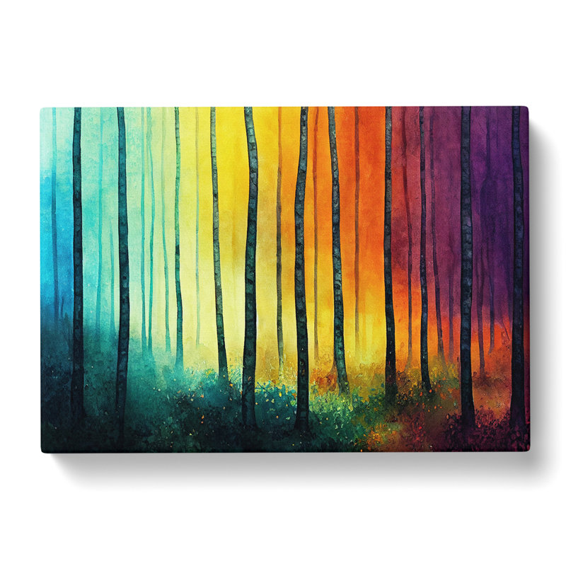 Forest In Technicolour Vol.8 - Wrapped Canvas Print
