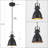  Alekto 1 - Light 6.5" Kitchen Island Retro Industrial Farmhouse Pendant
