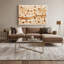 Toile horizontale rayée horizontale érable crème beige-1755603946