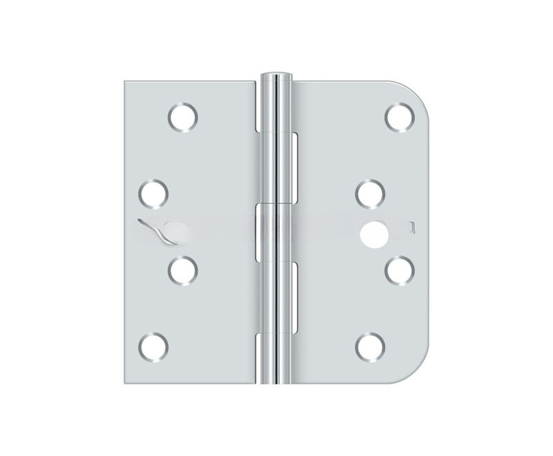 Charnière à mortaise droite Deltana S44058TT26-Rh, Chrome chrome