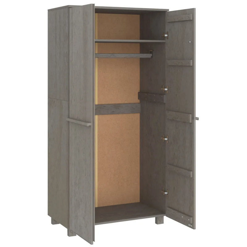 Jabier 2 Door Wardrobe, Light Grey