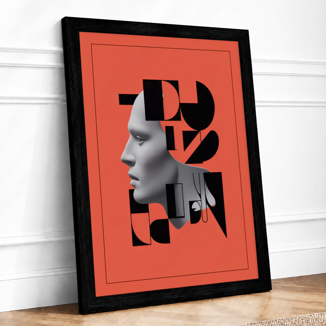 Design Form Typography Framed Art Print