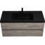 Meuble-lavabo flottant 48 po avec lavabo en céramique et tiroir 48 po