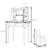 Modern Small Simple White Dressing Table