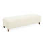 Repose-pieds confortable, blanc
