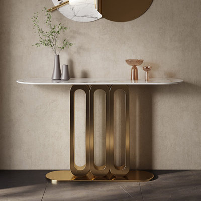Italian style minimalist luxury console table