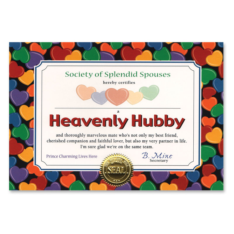 Certificat Heavenly Hubby