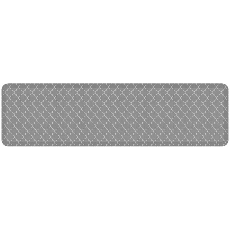 Tapis anti-fatigue, Gris, Rectangle 1 pi 8 po x 6 pi