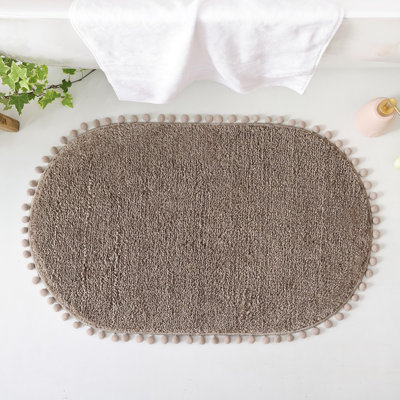 Tapis ovale avec tapis de bain Yyddeo