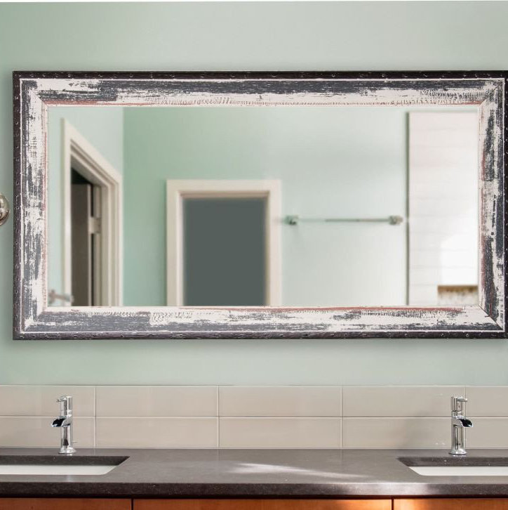 Millbury Wood Flat Wall Mirror