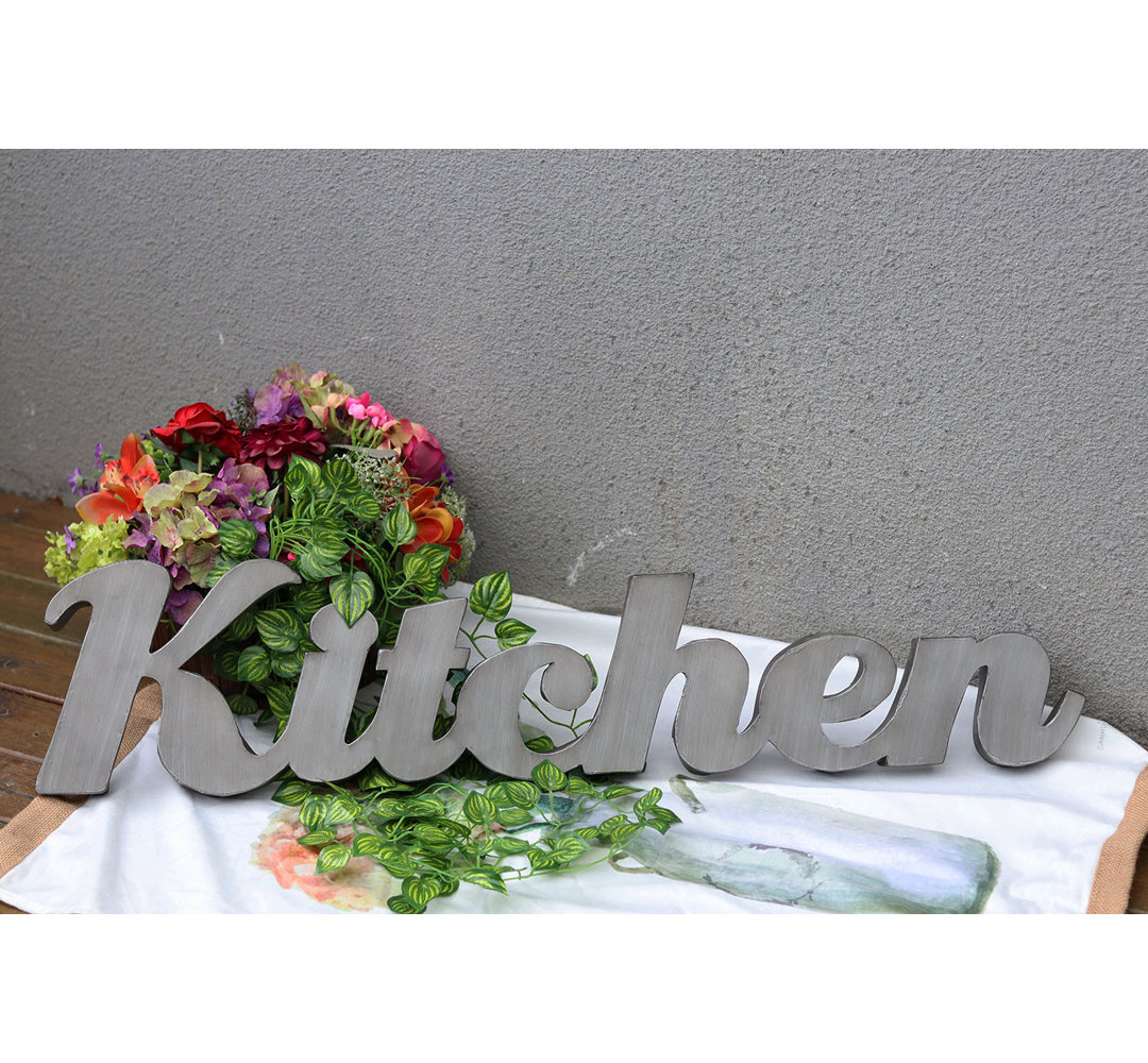 Handmade Farmhouse Wall Decor on Metal Gracie Oaks