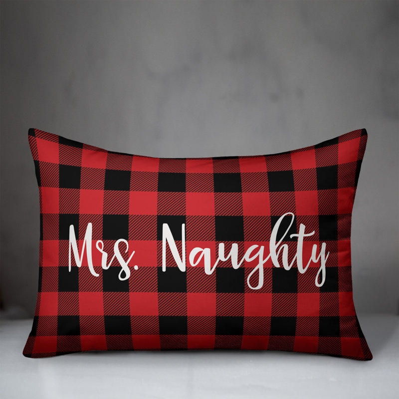  Coussin lombaire à carreaux Mme. Naughty in Buffalo