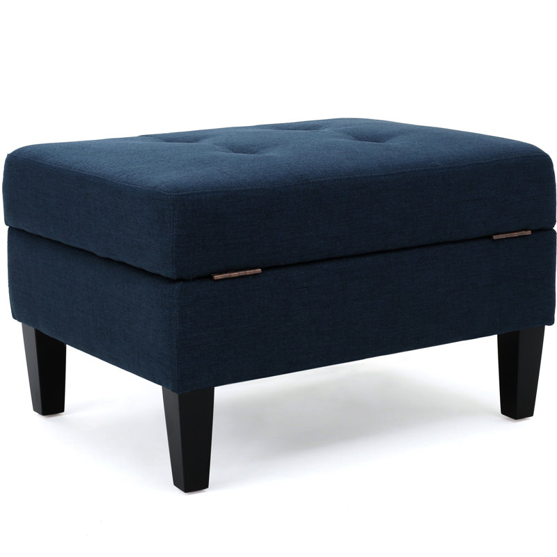Navy Fabric With Waffle And Generous Storage Capacity Contemporary Blue Stitching, Navy Blue