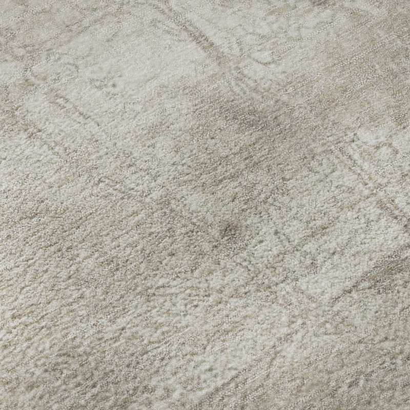 Tapis ivoire Cerrito AMF559 lavable à la machine de qualité supérieure, Rectangle 5 pi x 7 pi 6 po