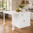 White Transitional Kitchen Island Base With Legs, 57.5" W Storage Cabinet & Prep Station