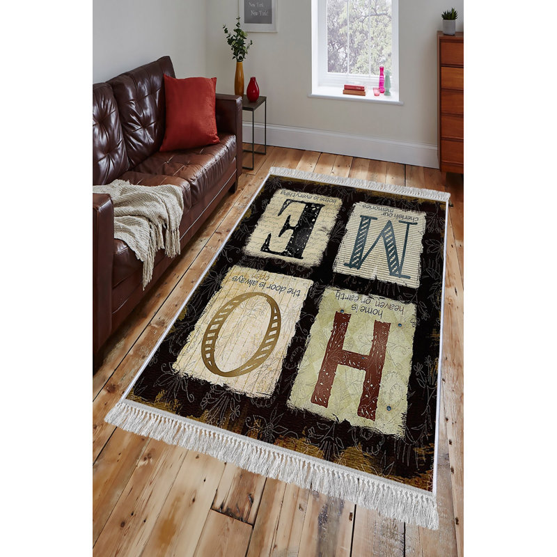Luxurious Velvet Area Rug (4.6 x 7.2 ft), 100% Antibacterial Fabric, Non-Slip Cotton Backing, Pile Height: 0.4 in | Machine Washable, 3D Digital Print Design | Perfect for Living Room & Bedroom Decor, Soft & Durable