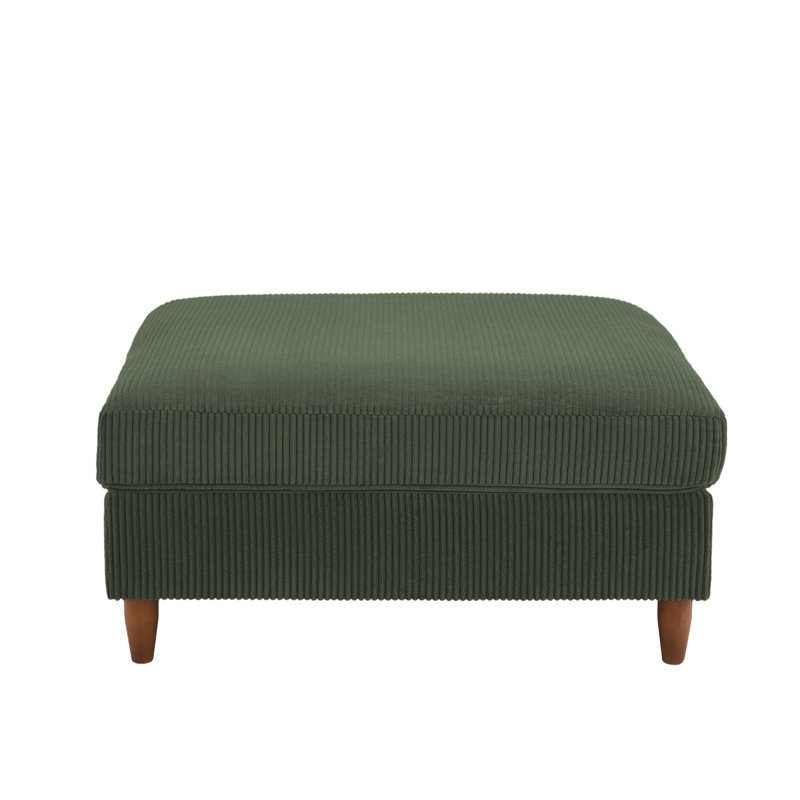 Seemab 102.1Cm Wide Square Standard Ottoman, Green