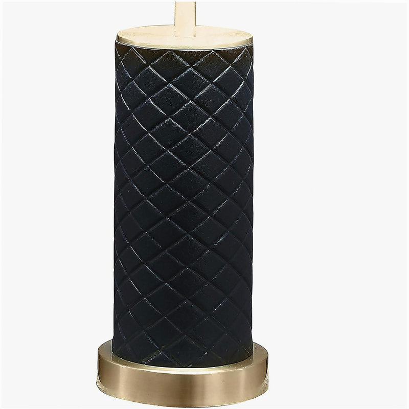 Ensemble de 2 lampes de table dôme plissées noires Mantova (ensemble de 2)