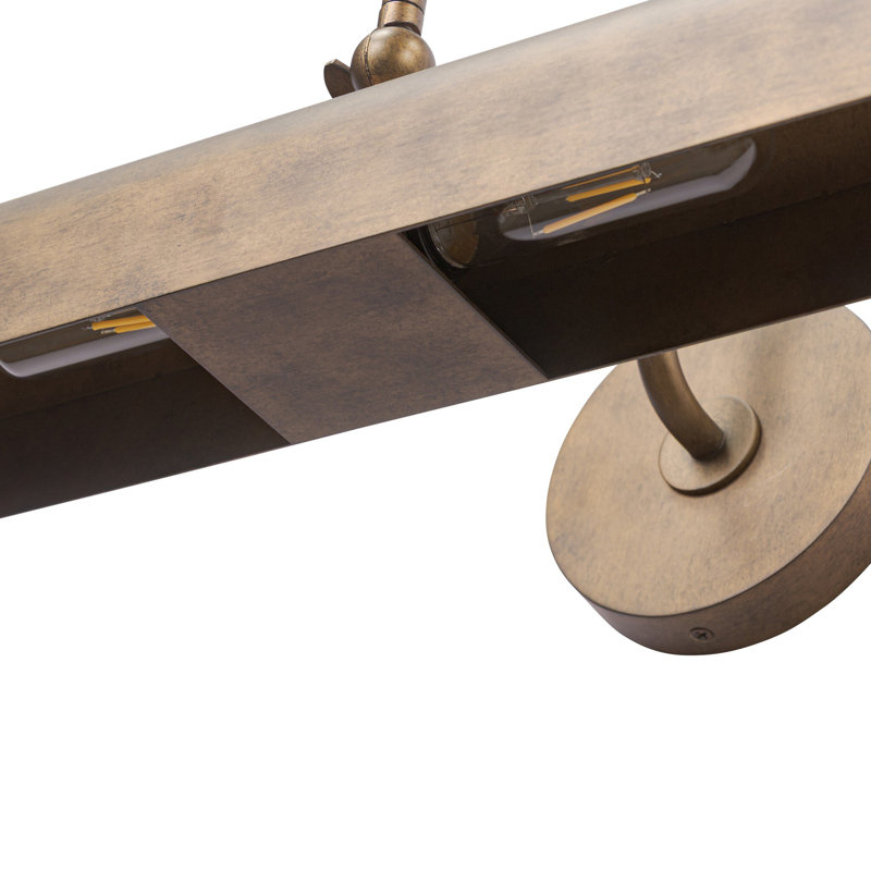 Benno Picture Light-Burnished Brass Iron