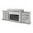 Elegant 81.6'' Wide Electric Fireplace in Mirrored
