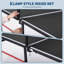 Table de ping-pong pliable portative 8 pieds intérieur / extérieur 8 pieds, ensemble de tennis de table en bois aggloméré de 12 mm avec filet 2 raquettes 3 balles, jeu professionnel pour adultes