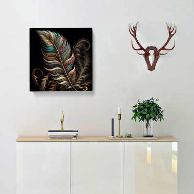 Feather Paisley Art - No Frame Print