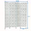 Cloison 4 panneaux quart de feuille-130375837