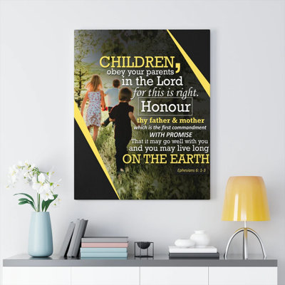 Obey Your Parents - Impression sur toile tendue