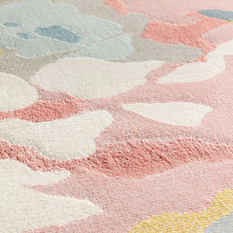 Deenya Rectangle Abstract Area Rug, Rectangle 135 x 200cm