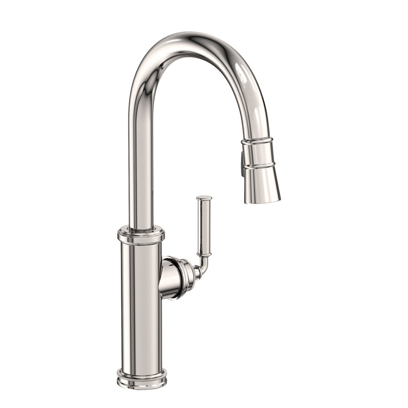 Taft Single Handle Pull Down Kitchen Faucet, Polished Nickel