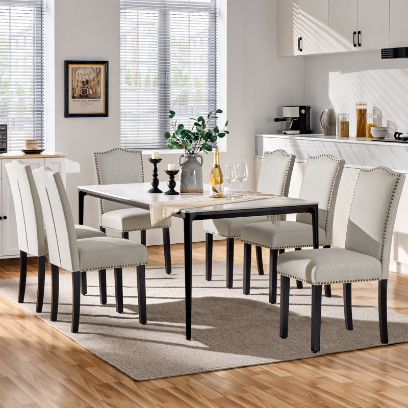 Chaise d'appoint de salle à manger rembourrée H 20 po Dailen